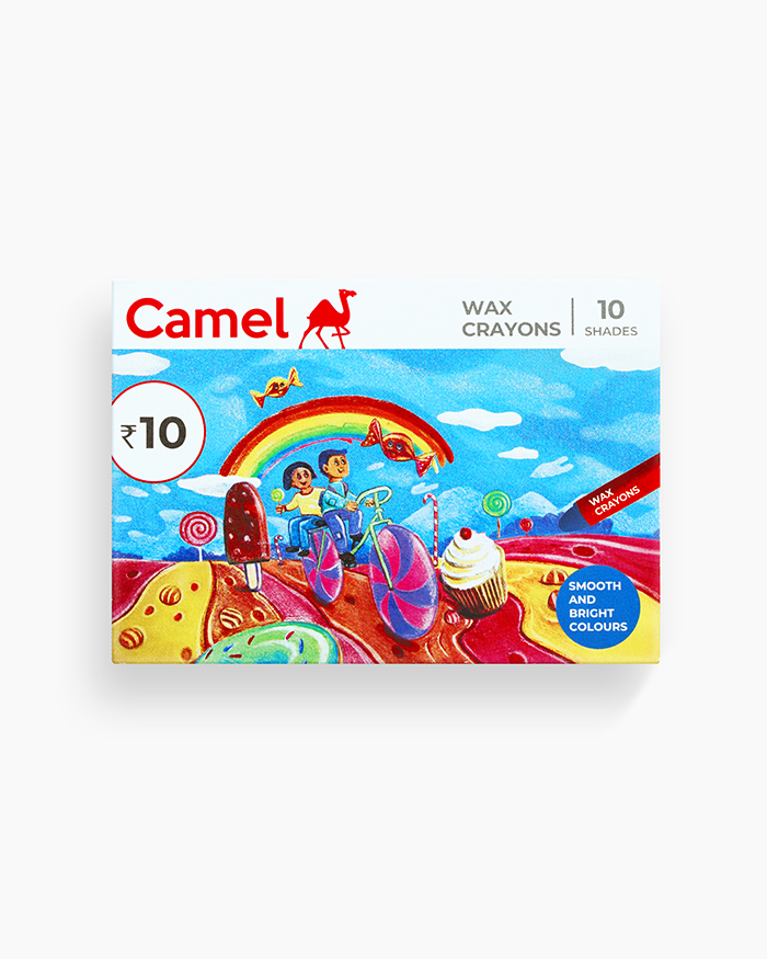 Camel Wax Crayons 10 Shades Small
