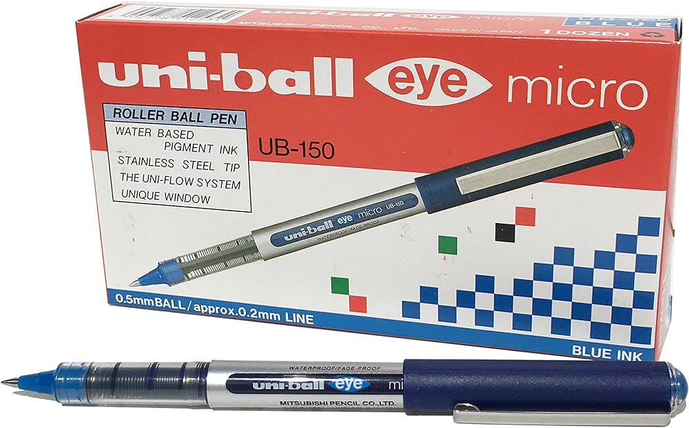 Uniball Eye Micro UB-150 (12 Pieces Per Pack) (Blue)