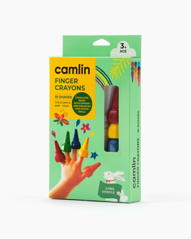 Camlin Finger Crayons 10 Shades