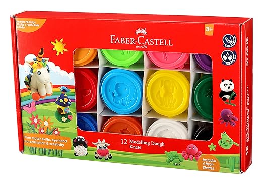 Faber Castell Super Soft Modelling Dough 12 Shades (600g)