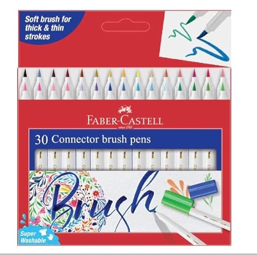 Faber Castell Brush Pen 30 Connector Brush Pen Set