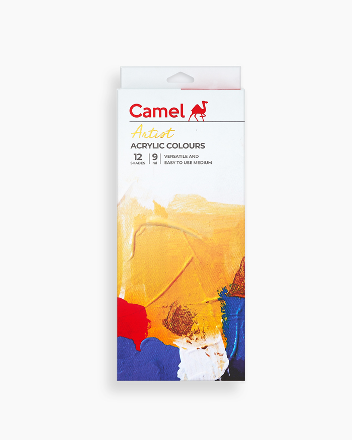 Camel Artists' Acrylic Colours 12 Shades in 9ml 