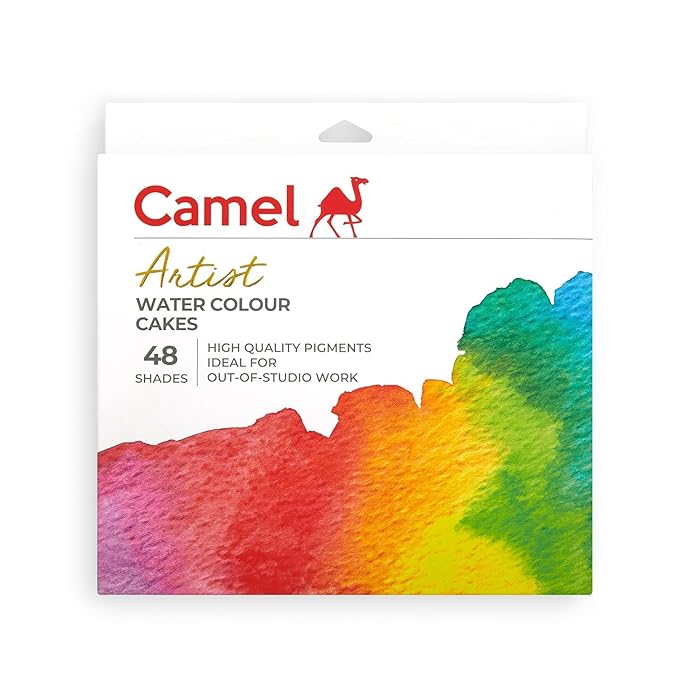 Camel Artists' Water Colour Cakes 48 Shades