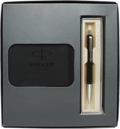 Parker Celebrations (Vector Metallic Roller Ball Pen & Houndstooth Notebook)