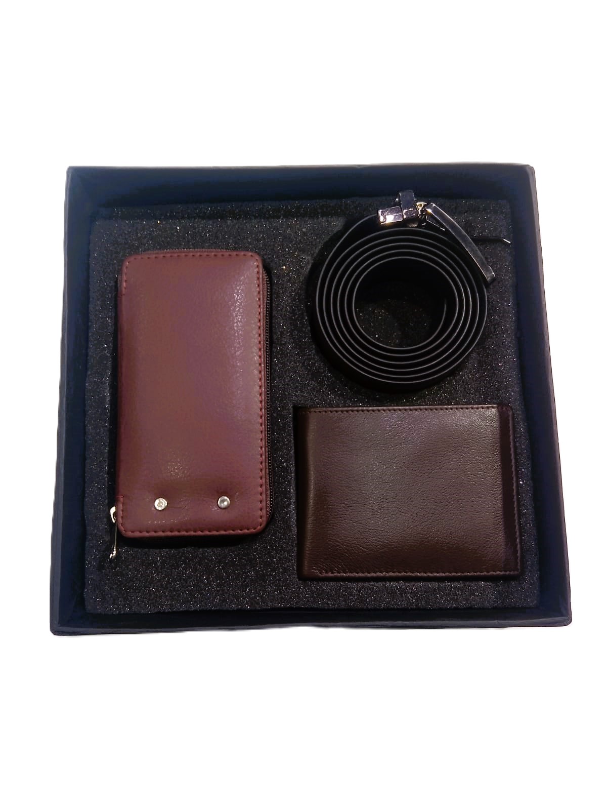 Professional Gift Set (Leather Belt + Leather Wallet + Leather Key Holder)