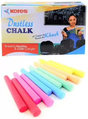 Kores Dustless Coloured Chalk