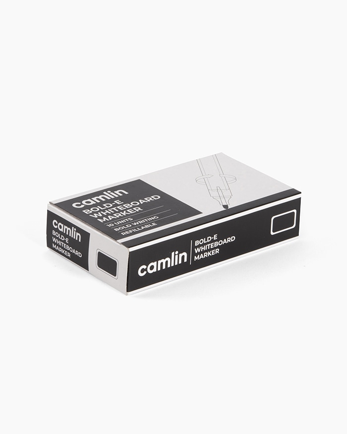 Camlin Bold-E WhiteBoard Marker (10 Pieces Per Pack) (Black)