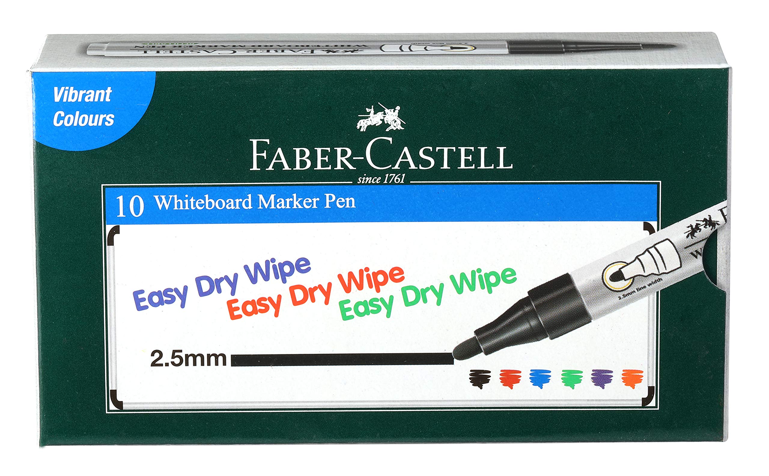 Faber Castell WhiteBoard Marker (10 Pieces Per Pack) (Black)
