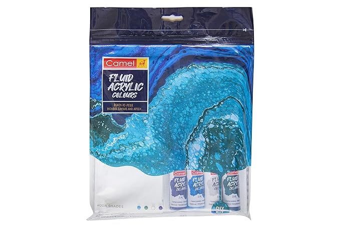 Camel Fluid Acrylic Colours DIY Kit (Aqua Shades)