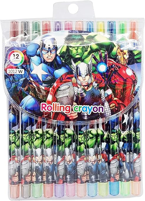 Rolling Crayons 12 Shades (Avengers Edition)